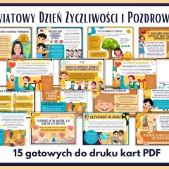 Światowy Dzień Życzliwości i Pozdrowień: zbiór kart PDF z inspiracjami, jak okazywać dobroć i sprawić, by świat był lepszy.