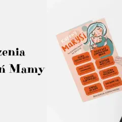 Uśmiechnięta dziewczyna prezentuje kupony dla mamy na Dzień Mamy. Idealny pomysł na życzenia!
