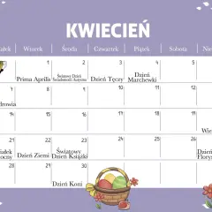 Kwiecień pełen jest nietypowych świąt: Prima Aprilis, Dzień Tęczy, Dzień Marchewki, Dzień Zdrowia, Dzień Ziemi, Dzień Książki, Dzień Florysty i Dzień Koni.