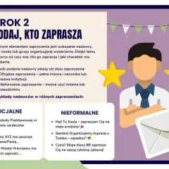 Jak napisać zaproszenie z dzieckiem? Krok 2: Podaj, kto zaprasza. Dowiedz się, jak wskazać nadawcę w zaproszeniu, czy to oficjalnym, czy nieformalnym.