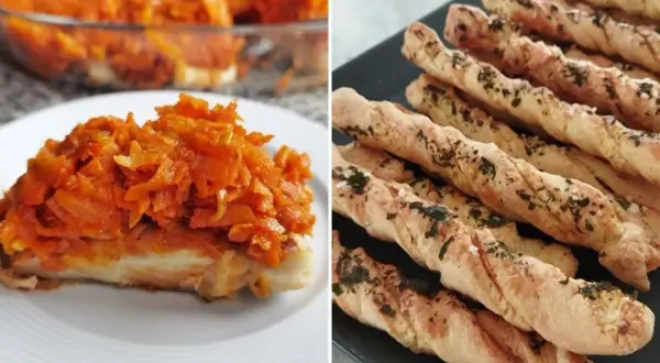 Ryba w warzywach i paluszki z ziołami – idealne menu na sylwestra w domu.