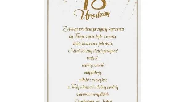 Najlepsze życzenia na 18 urodziny dla przyjaciela, które zaskoczą